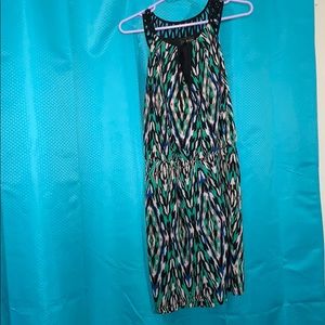 Funky print mini dress